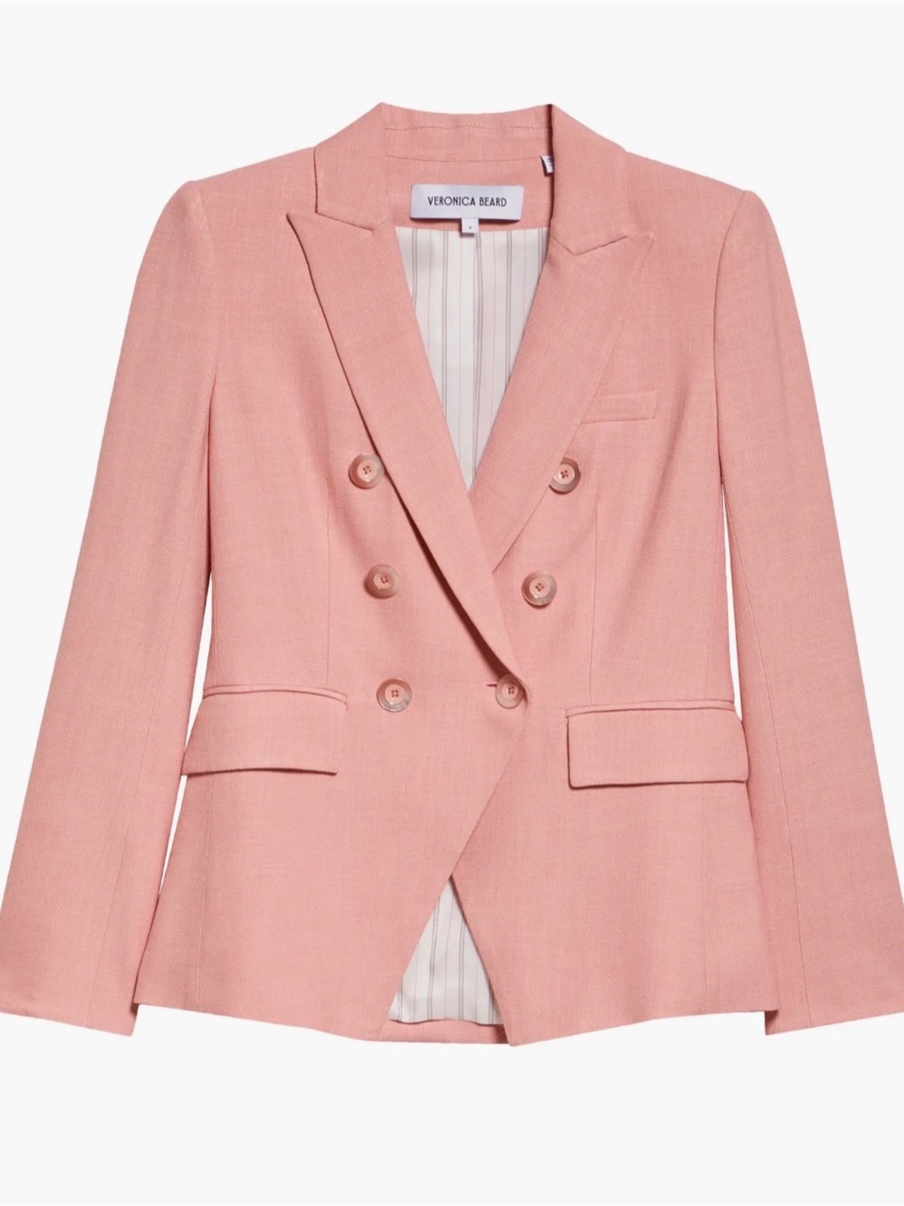 Veronica Beard Petal Pink Tailored Blazer